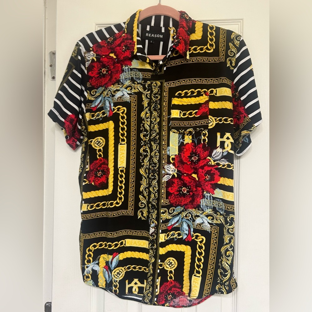 REASON Short Sleeve Mens size Large